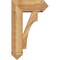 Ekena Millwork Westlake Arts and Crafts Rough Sawn Bracket w/ Offset Brace, Western Red Cedar, 8"W x 20"D x 32"H BKT0806X20X32WTL03RWR - alternate 4
